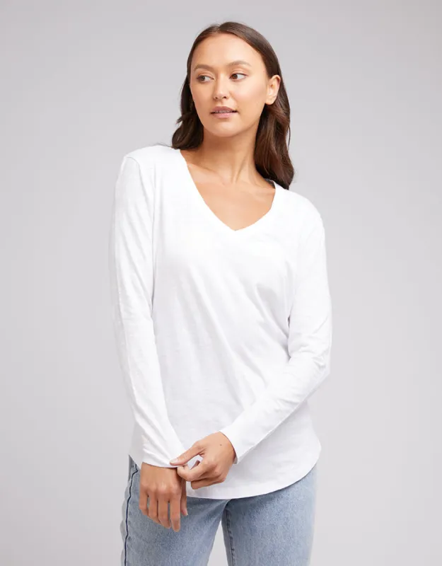 Silent Theory Marvelous L/S Tee White sold by Shine On