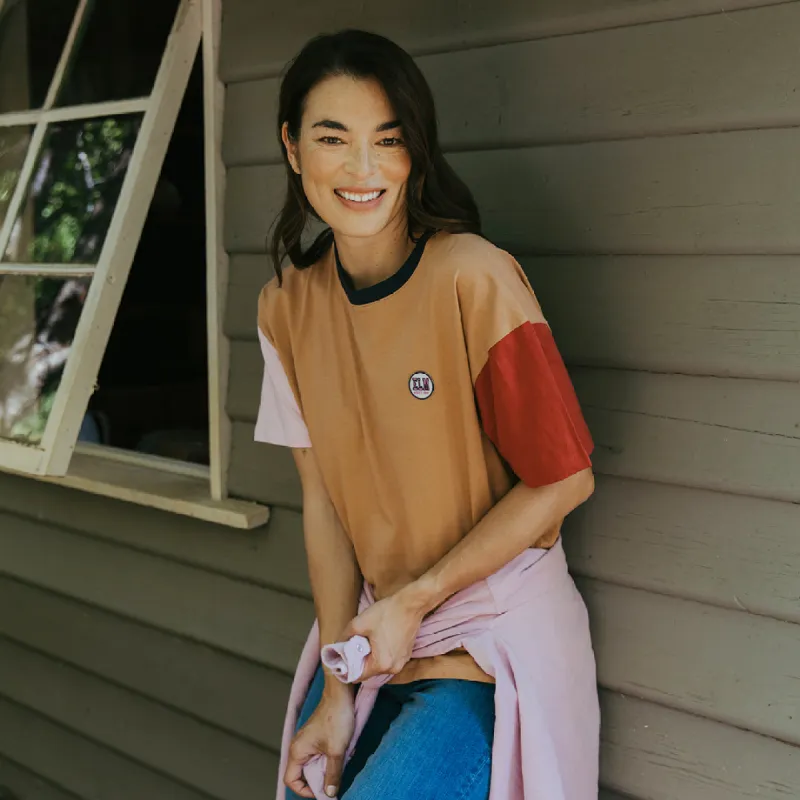 Elm Block It Tee Butterscotch sold by Shine On