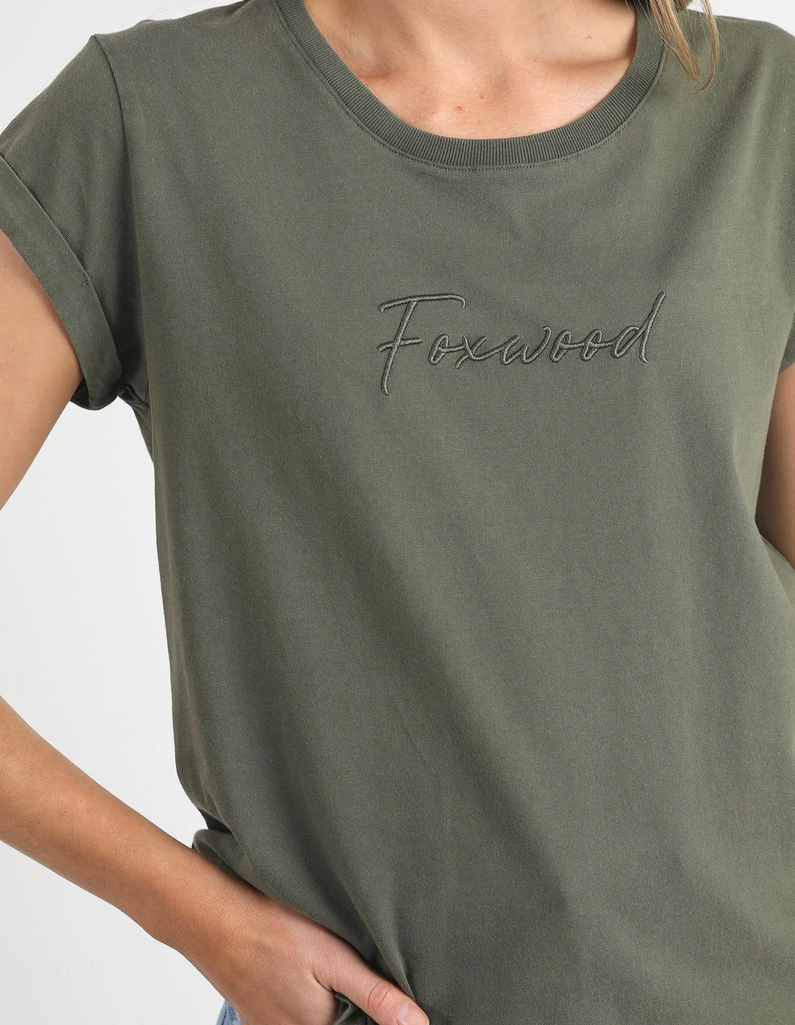 Foxwood Signature Tee Khaki sold by Shine On product image thumbnail 2
