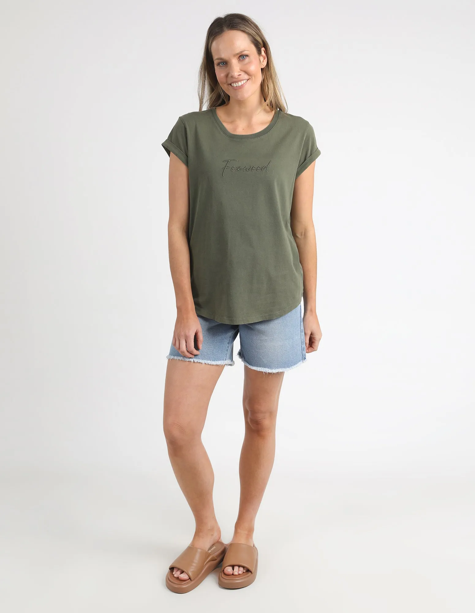 Foxwood Signature Tee Khaki sold by Shine On product image thumbnail 3