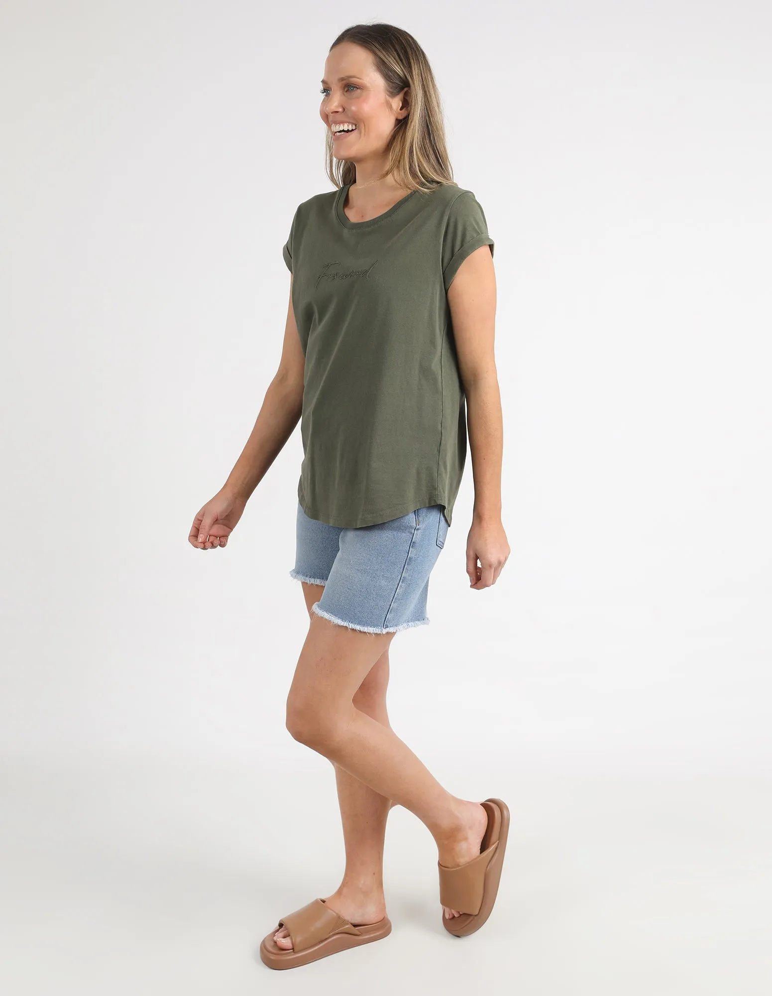 Foxwood Signature Tee Khaki sold by Shine On product image thumbnail 5