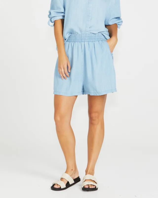Sass Davie Short Chambray sold by Shine On