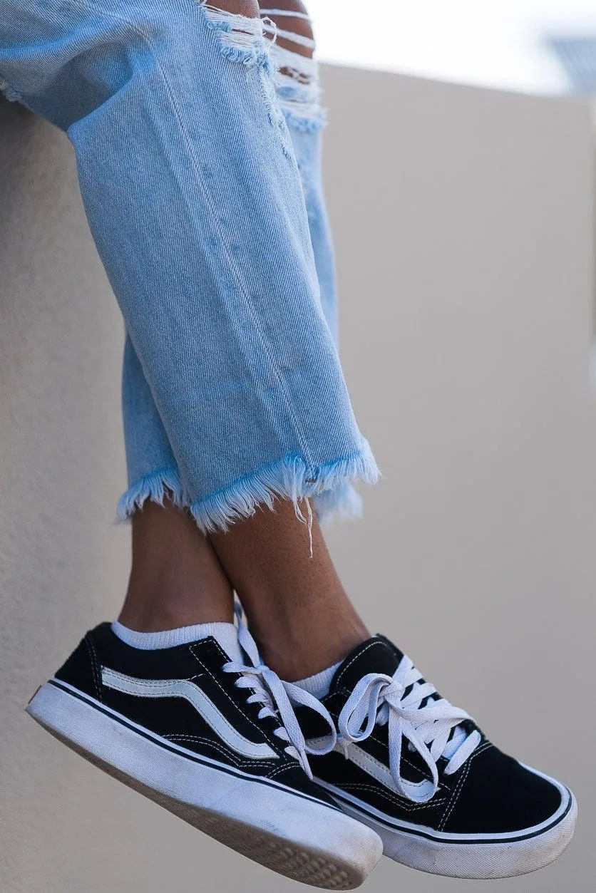 Vans Unisex Old Skool Black White sold by Shine On