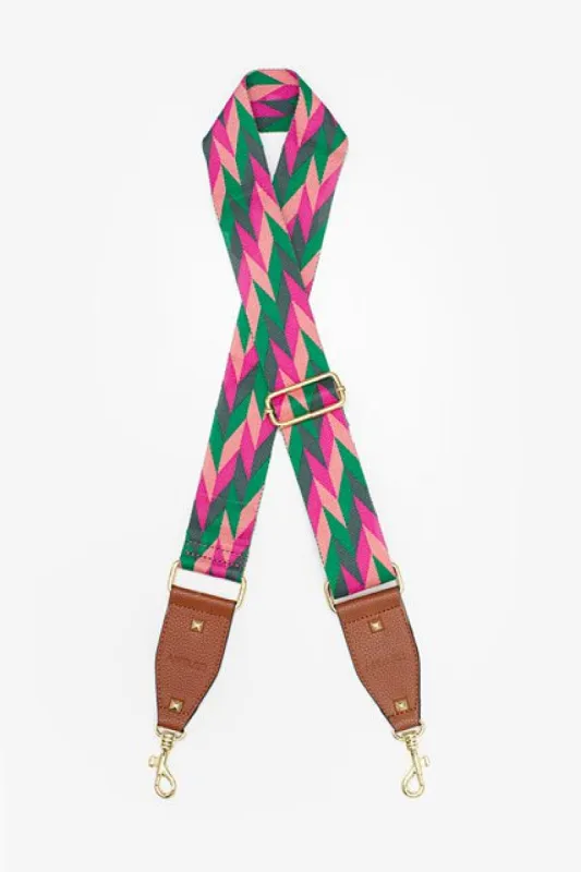Antler Bag Strap Pink & Green Chevron sold by Shine On