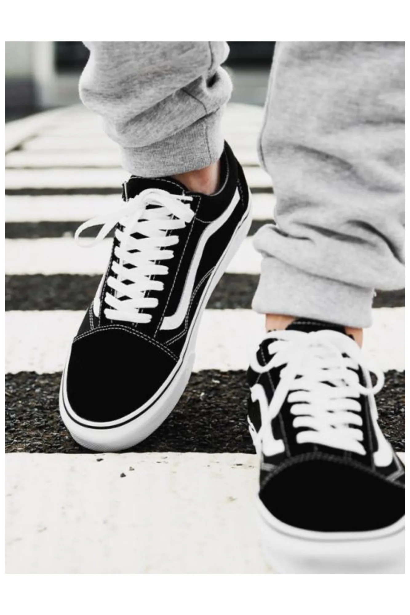 Vans Unisex Old Skool Black White sold by Shine On product image thumbnail 3