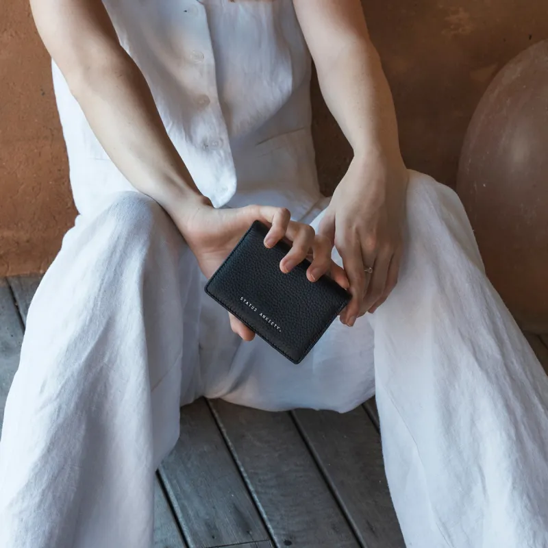 Status Anxiety Easy Does It Wallet Black sold by Shine On