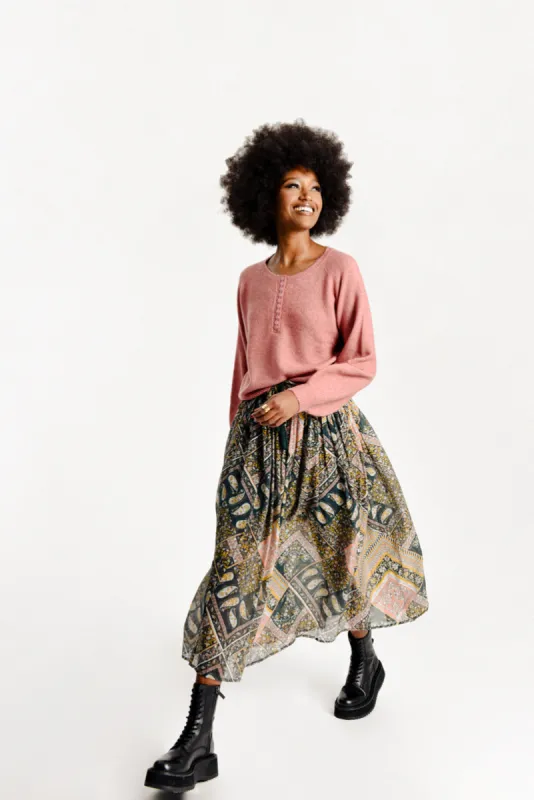 Molly Bracken Kalina Skirt Dark Green sold by Shine On