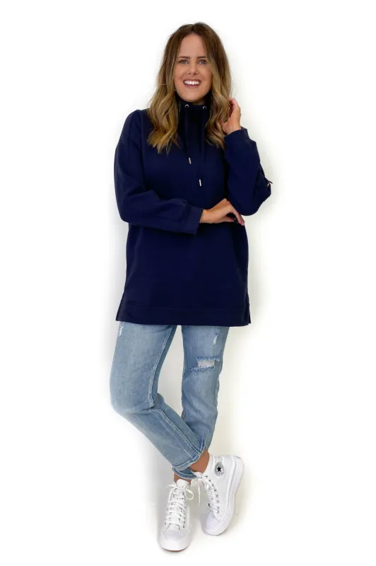 Betty Basics Erica Sweat Navy sold by Shine On