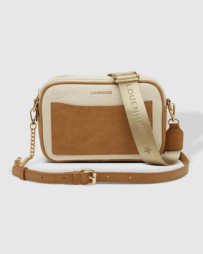 Louenhide Jolene Canvas Crossbody Bag Cream Camel sold by Shine On product image thumbnail 2