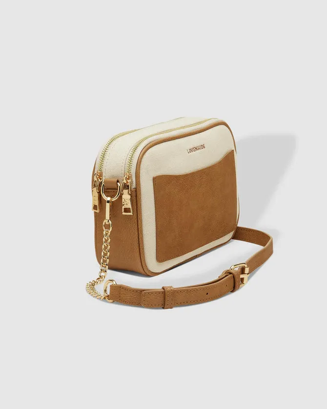 Louenhide Jolene Canvas Crossbody Bag Cream Camel sold by Shine On product image thumbnail 5