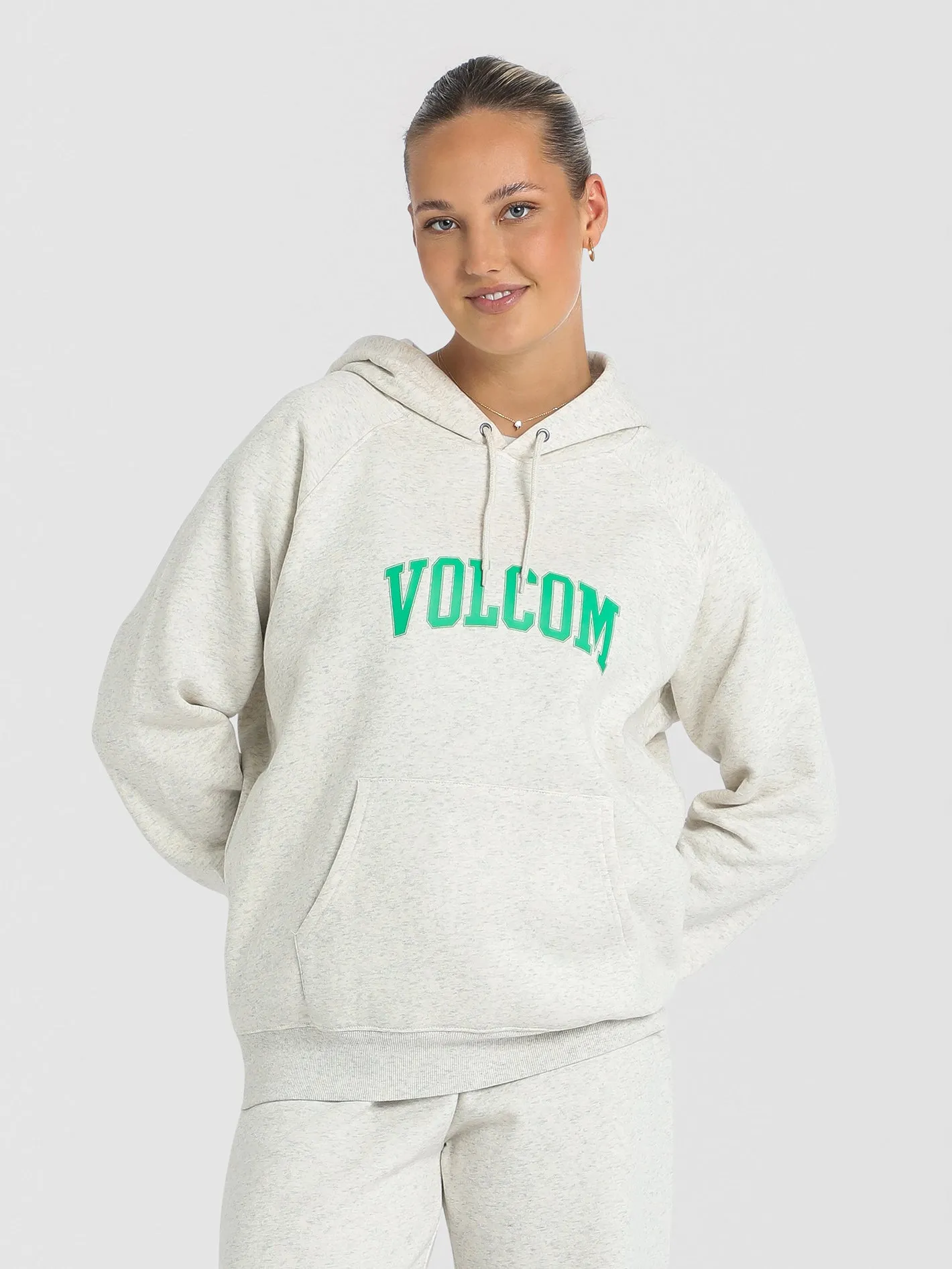 Volcom Get More Hoodie Oat Marle sold by Shine On