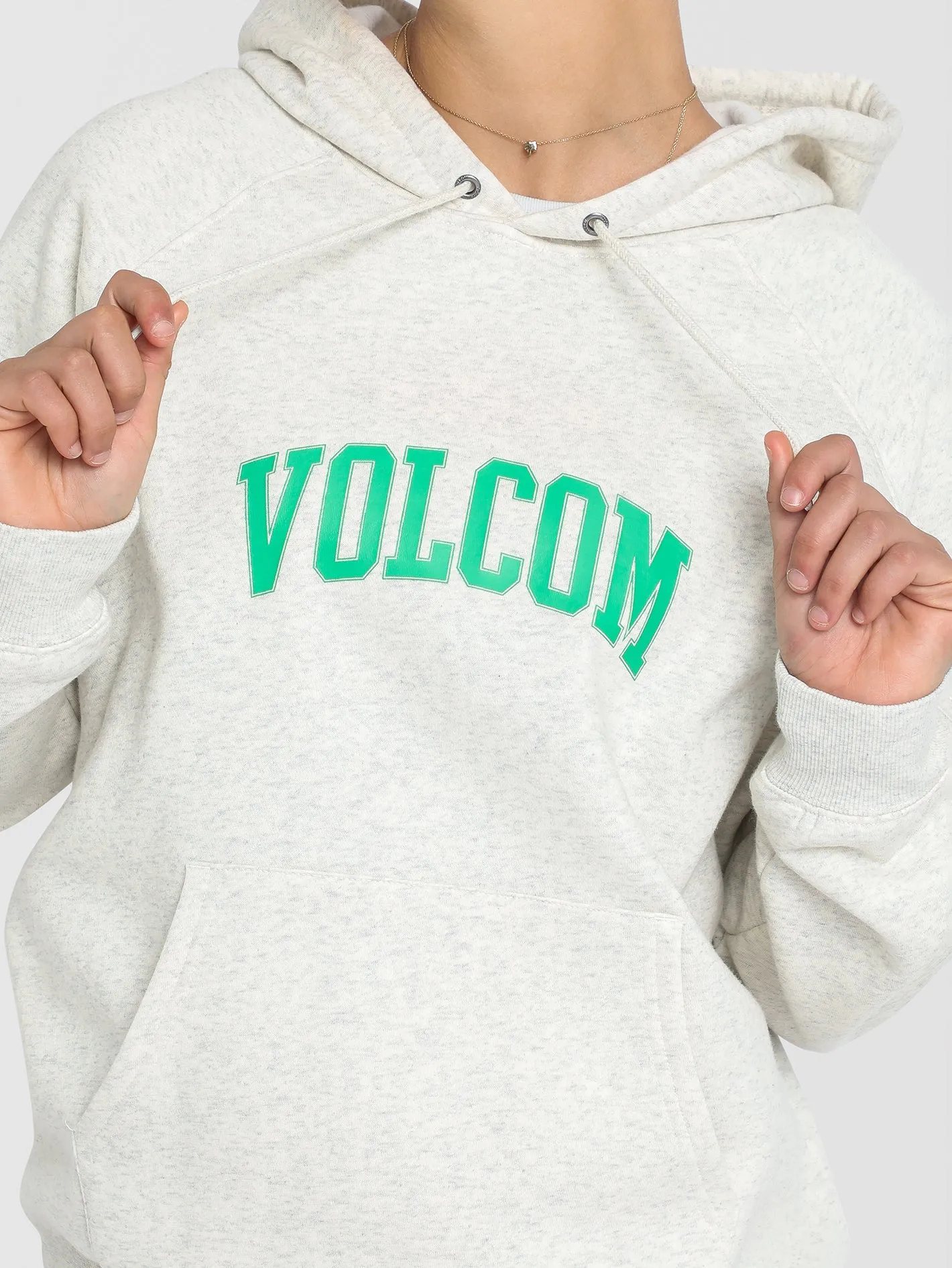Volcom Get More Hoodie Oat Marle sold by Shine On product image thumbnail 3