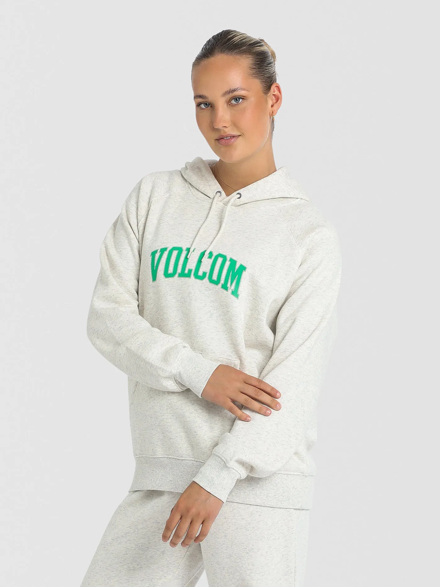 Volcom Get More Hoodie Oat Marle sold by Shine On product image thumbnail 4