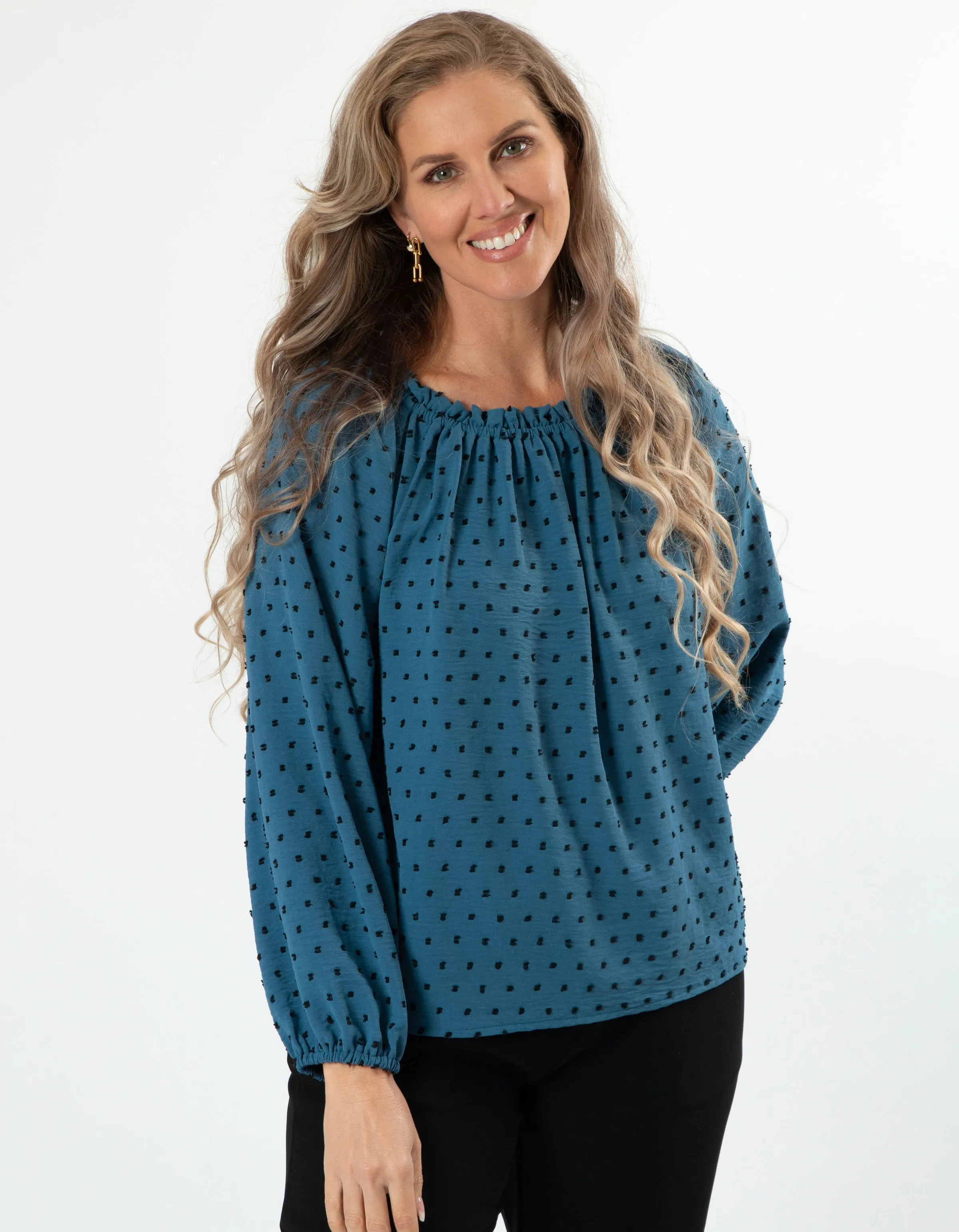 Stella + Gemma Ettie Top Indigo sold by Shine On