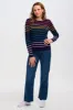 Sugarhill Binkie Jumper Triple Stripe Navy sold by Shine On