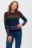 Sugarhill Binkie Jumper Triple Stripe Navy sold by Shine On