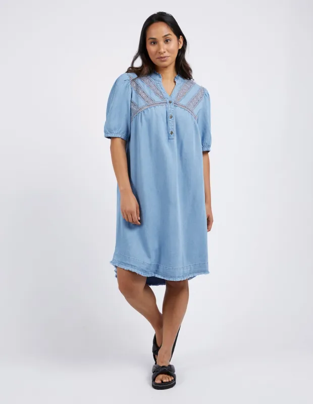 Foxwood Annabella Dress Mid Blue sold by Shine On