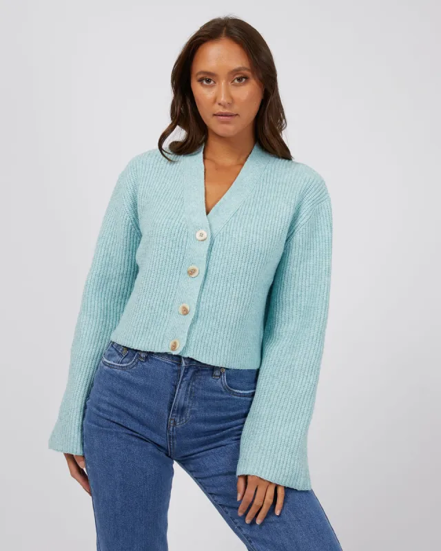Silent Theory Eden Knit Cardi Seafoam sold by Shine On