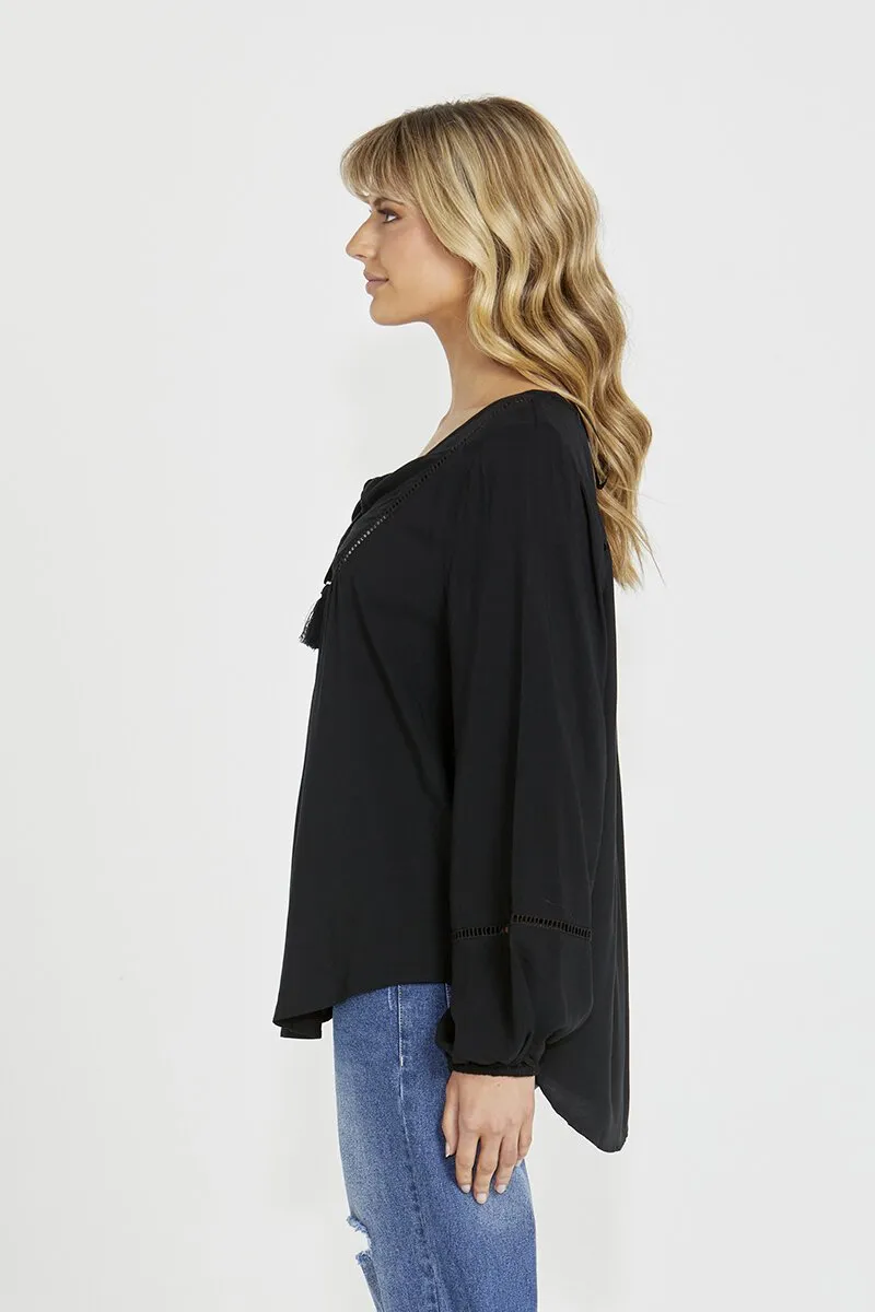 Sass Montana Boho Blouse Black sold by Shine On product image thumbnail 3