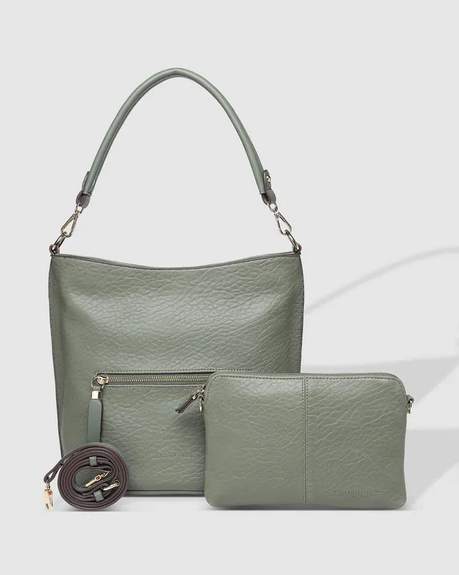 Louenhide Juno Handbag With Logo Strap Khaki sold by Shine On product image thumbnail 2