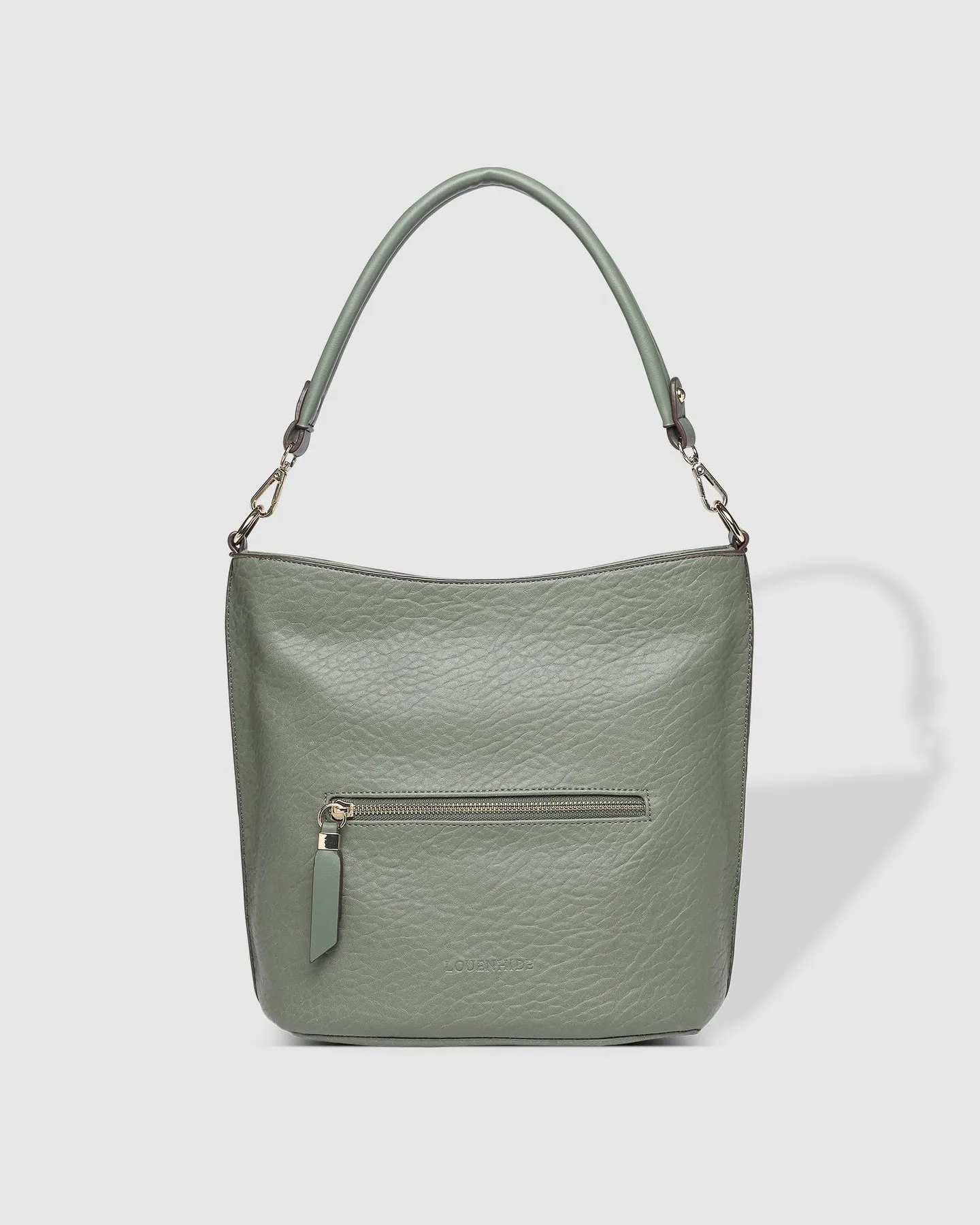 Louenhide Juno Handbag With Logo Strap Khaki sold by Shine On product image thumbnail 5