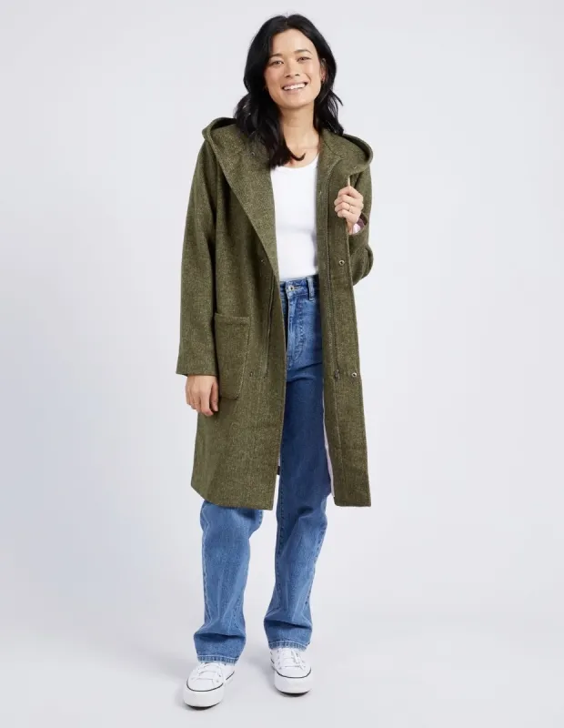Elm Jordan Coat Dark Clover sold by Shine On