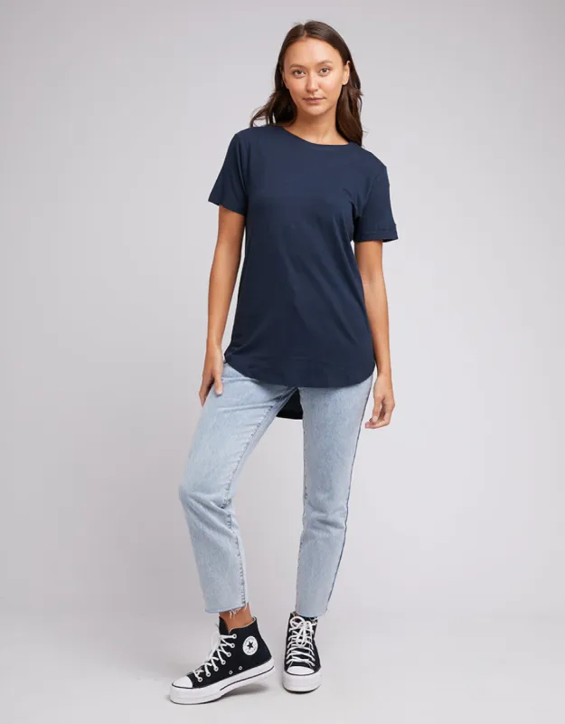 Silent Theory Aspen Tee Navy sold by Shine On