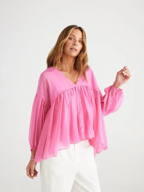 Brave+True Dahla Top Pink sold by Shine On