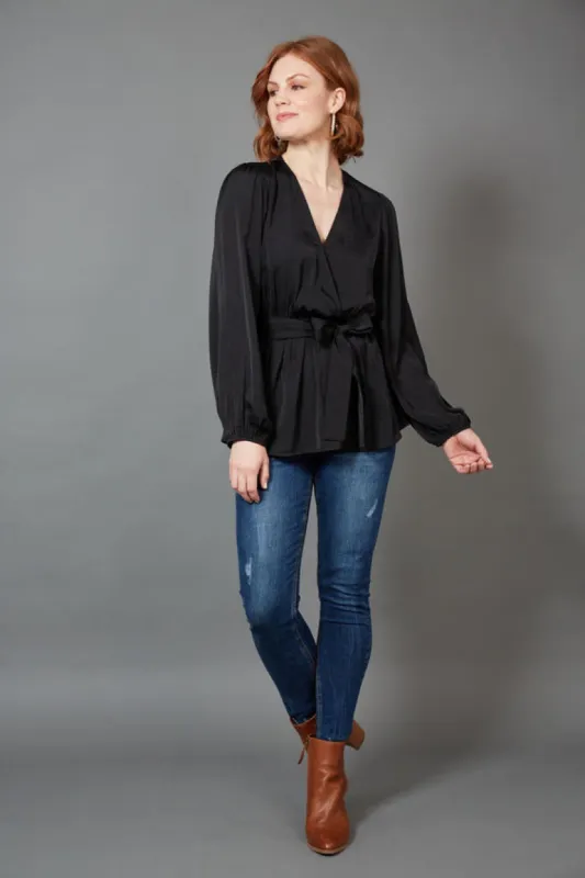 eb&ive Winona Tie Top Ebony sold by Shine On