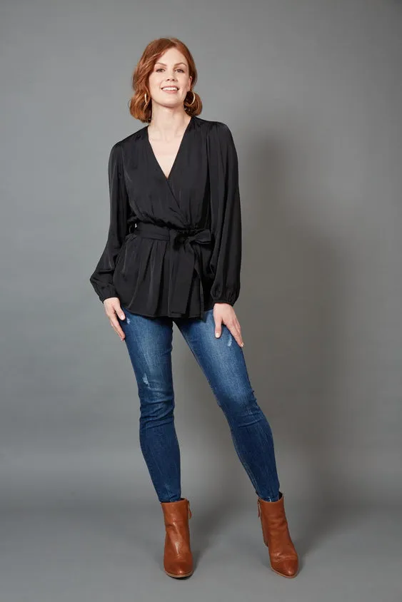 eb&ive Winona Tie Top Ebony sold by Shine On product image thumbnail 4