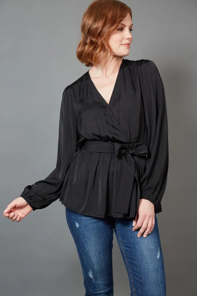 eb&ive Winona Tie Top Ebony sold by Shine On product image thumbnail 2