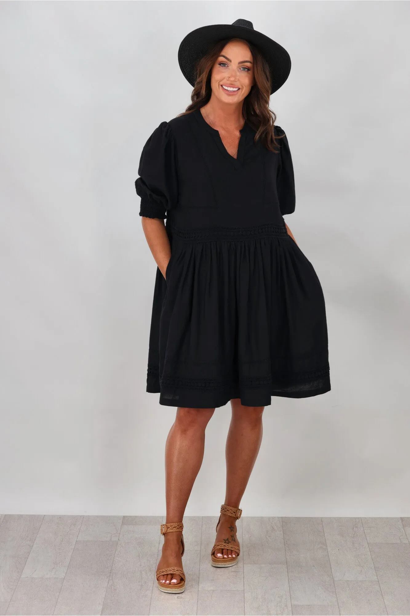 Elm Market Dress Black sold by Shine On product image thumbnail 4
