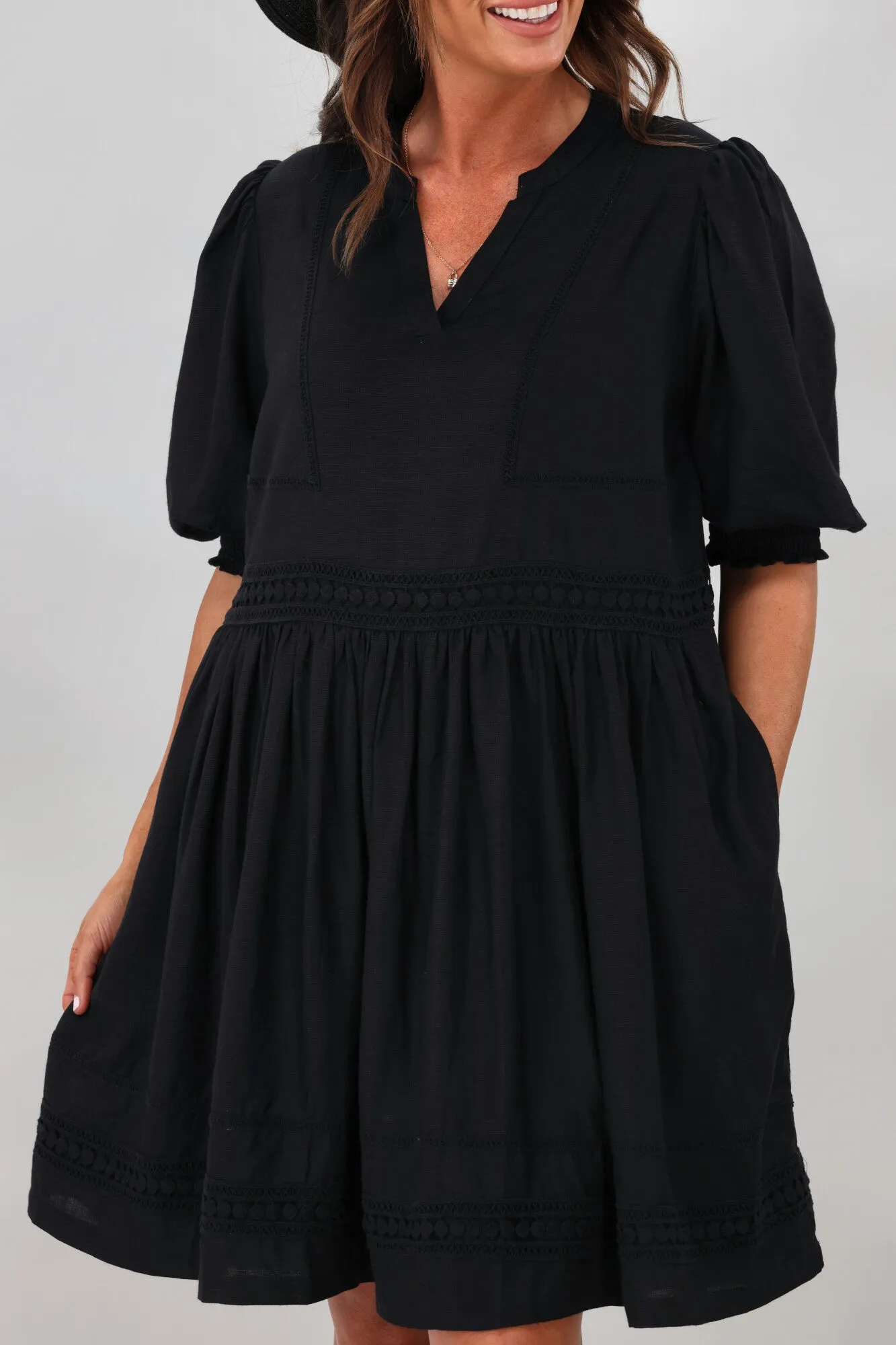 Elm Market Dress Black sold by Shine On product image thumbnail 3