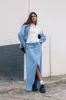 Volcom Chill Trap Skirt Denim Skirt Blue sold by Shine On