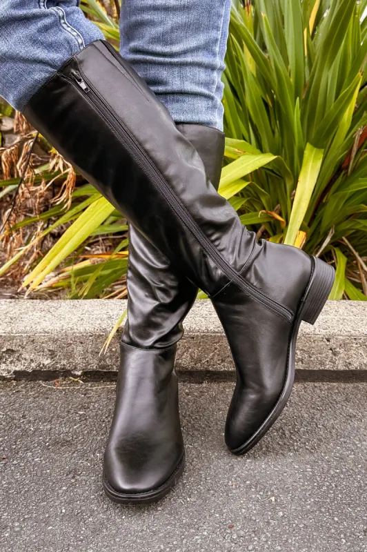 Los Cabos Talula Boot Black sold by Shine On
