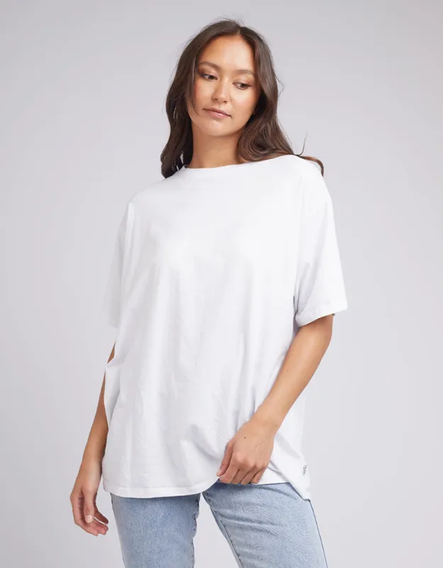Silent Theory Oversized Tee White sold by Shine On