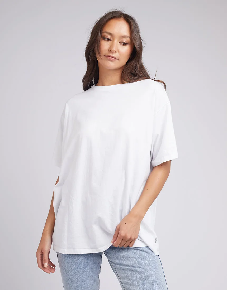 Silent Theory Oversized Tee White sold by Shine On