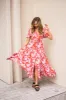 Fria Sophia Summer Floral Maxi Dress Rust sold by Shine On