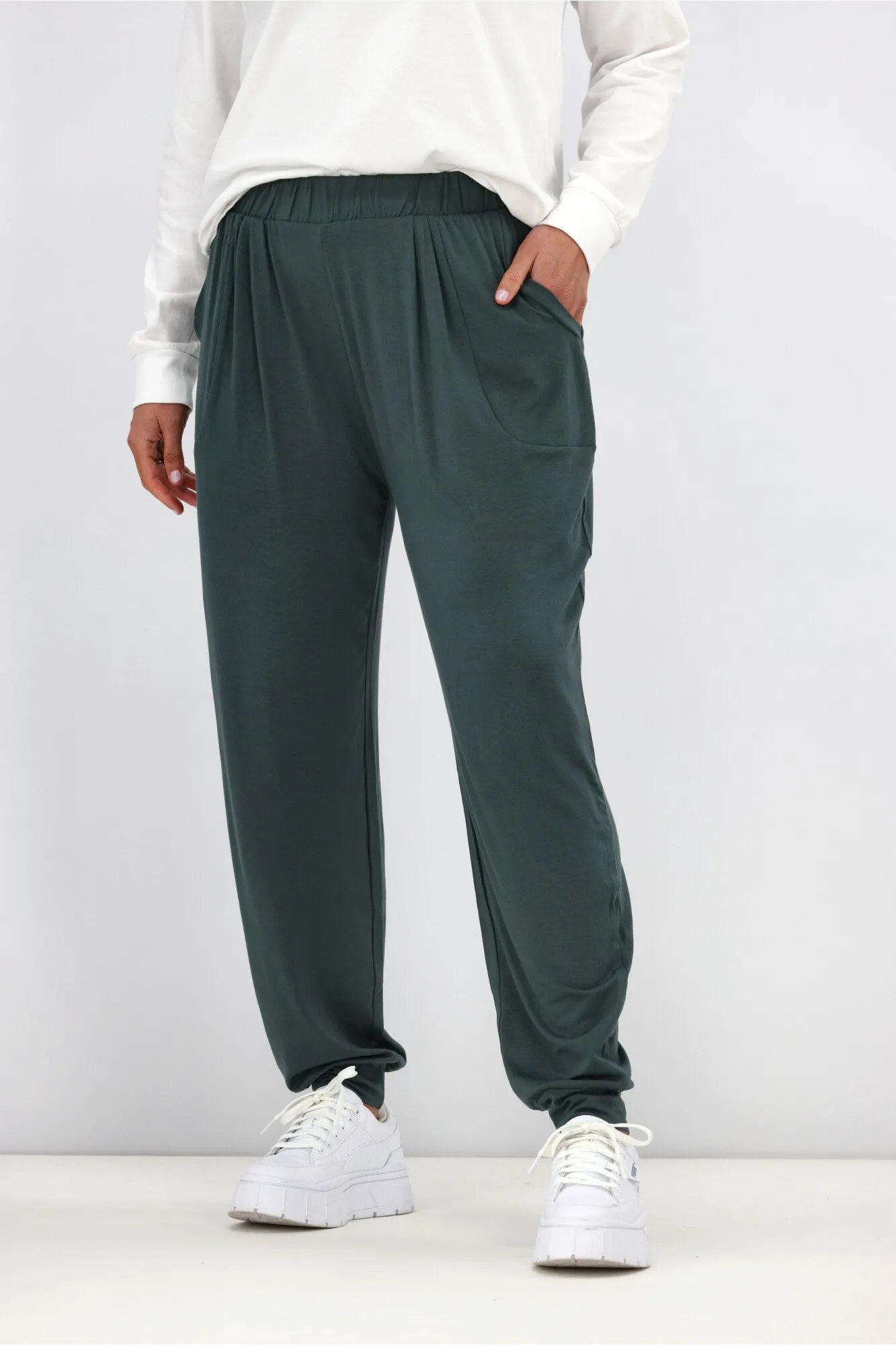 Betty Basics Paris Pant Dusty Green sold by Shine On product image thumbnail 3