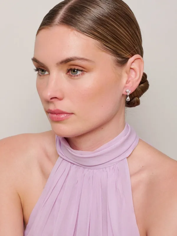 Tiger Tree Crystal Sera Earring Silver sold by Shine On