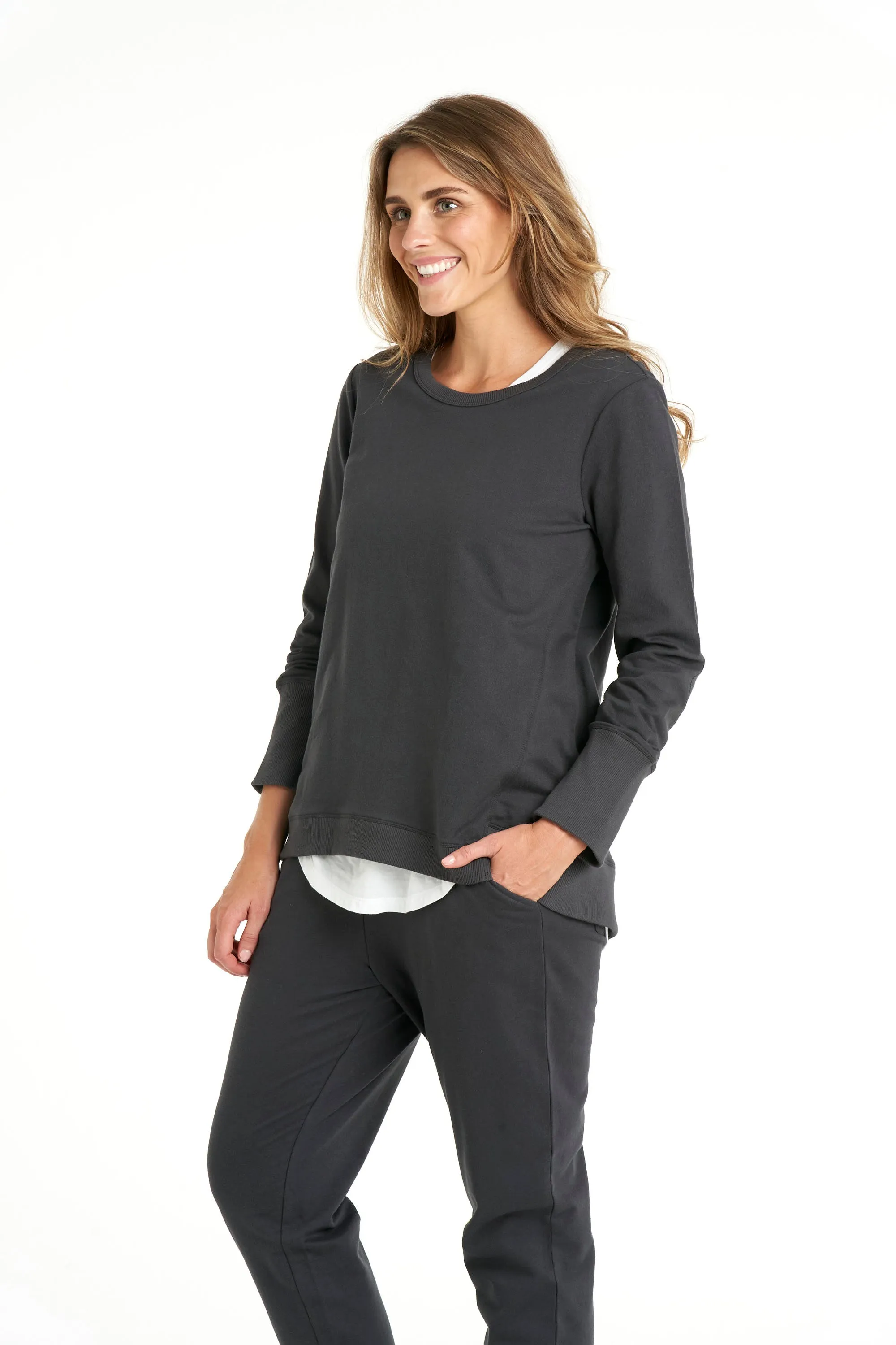 Betty Basics Dolly Sweat Gunmetal sold by Shine On product image thumbnail 4