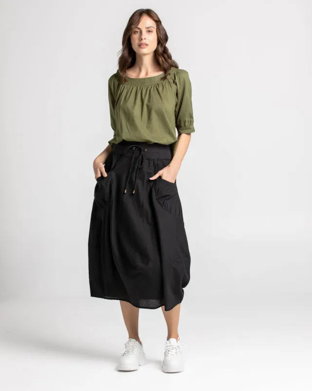 Boom Shankar Guru Skirt Black sold by Shine On