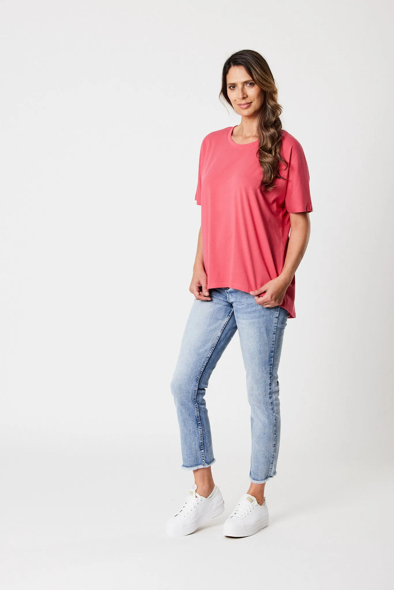 Shine On Essentials Batwing Tee Watermelon sold by Shine On product image thumbnail 4