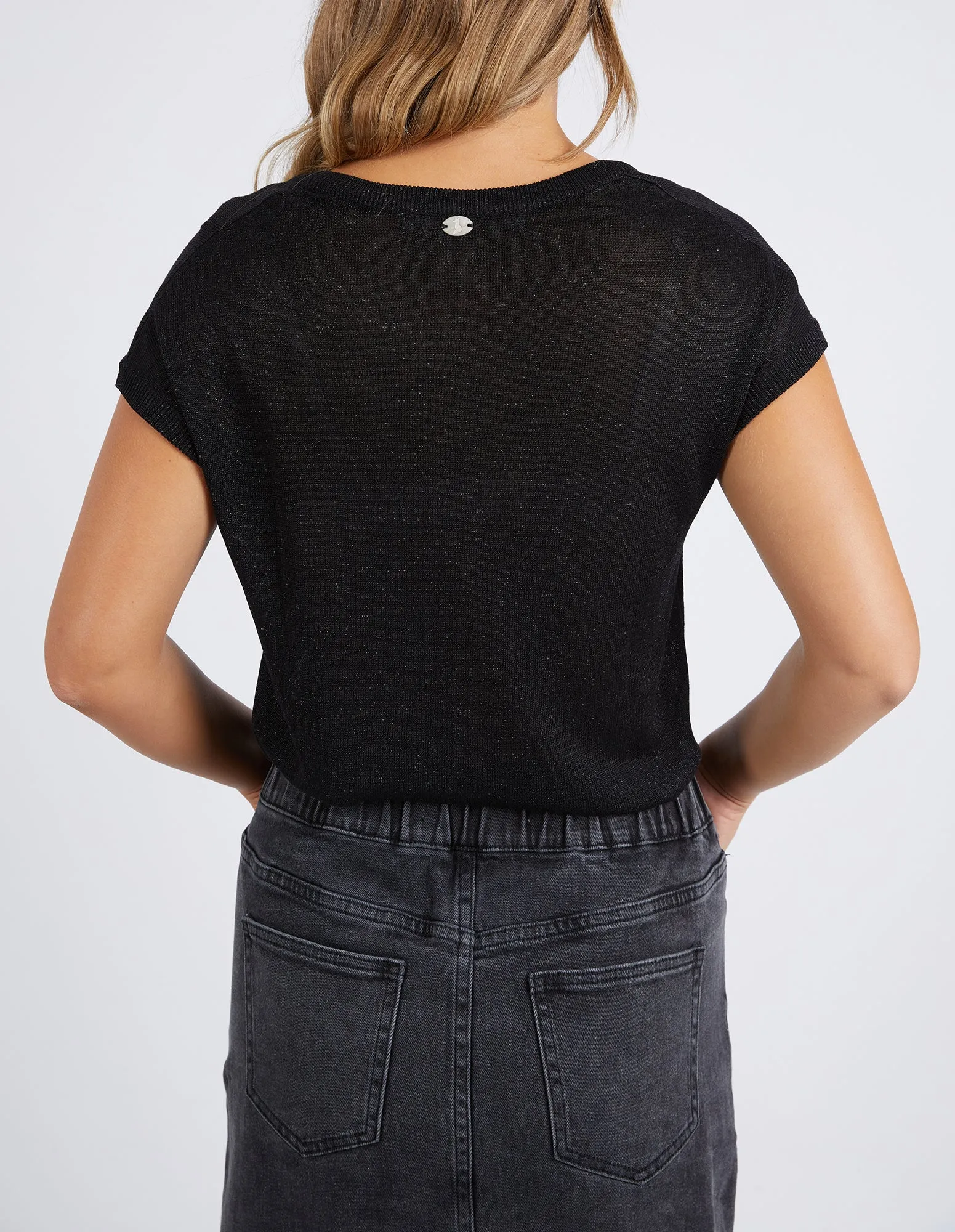 Foxwood Alma Metallic Knit Black sold by Shine On product image thumbnail 5