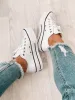 Converse Chuck Taylor All Star Lift Leather Low White sold by Shine On