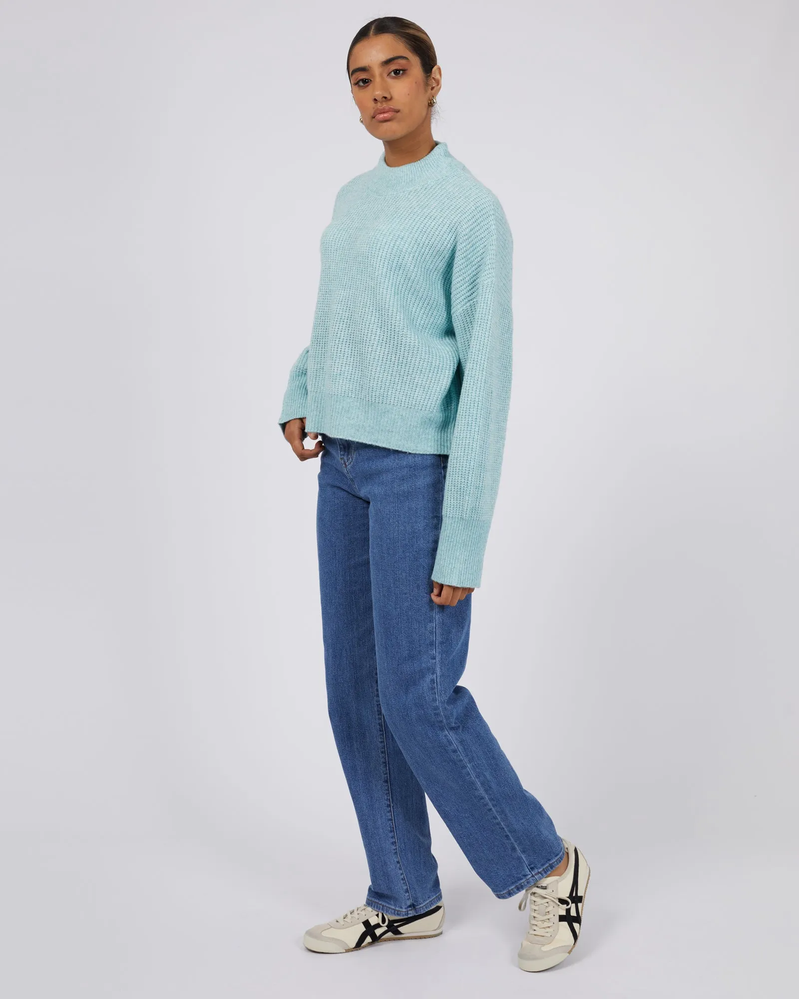 Silent Theory Eden Knit Jumper Seafoam sold by Shine On product image thumbnail 5
