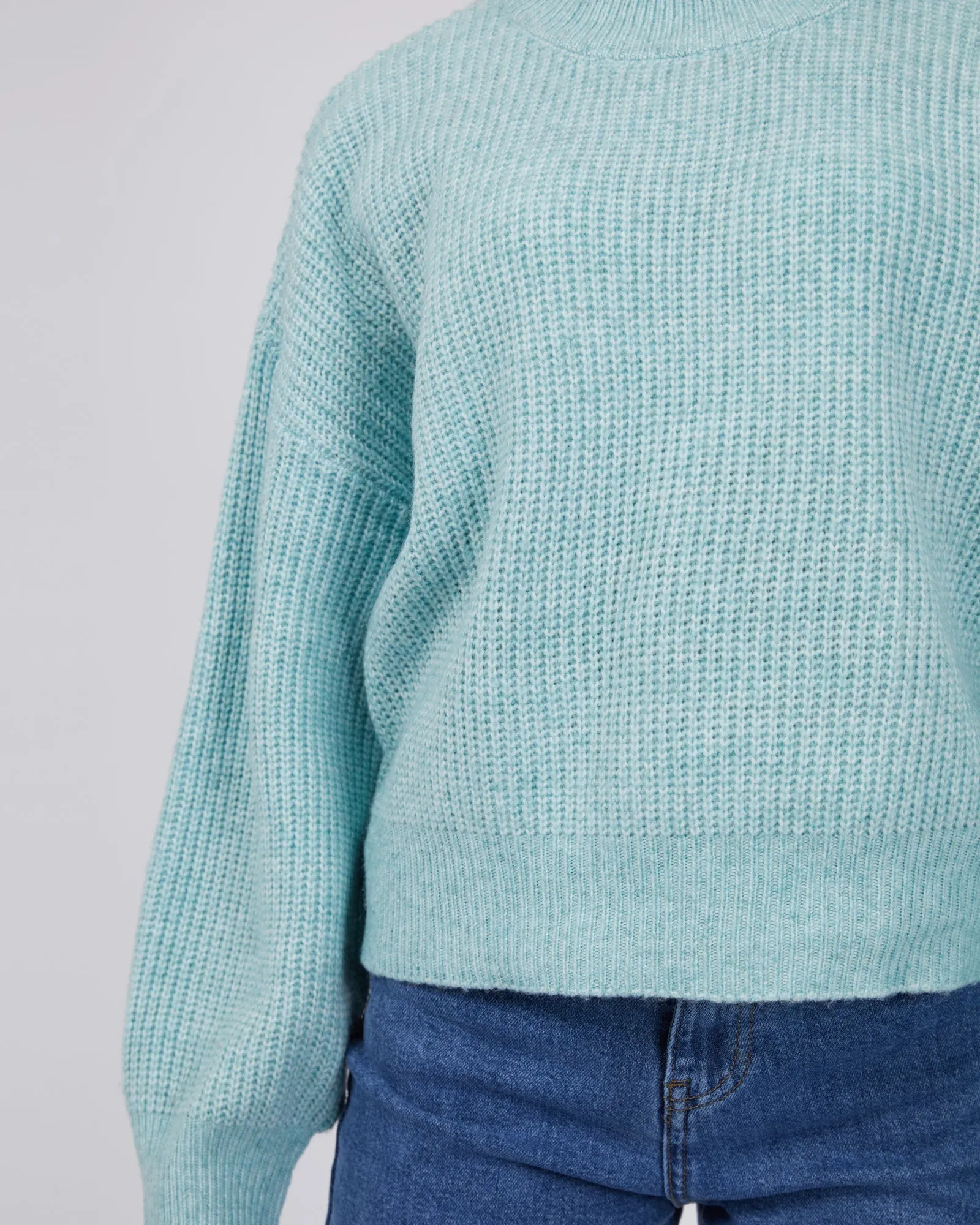 Silent Theory Eden Knit Jumper Seafoam sold by Shine On product image thumbnail 4