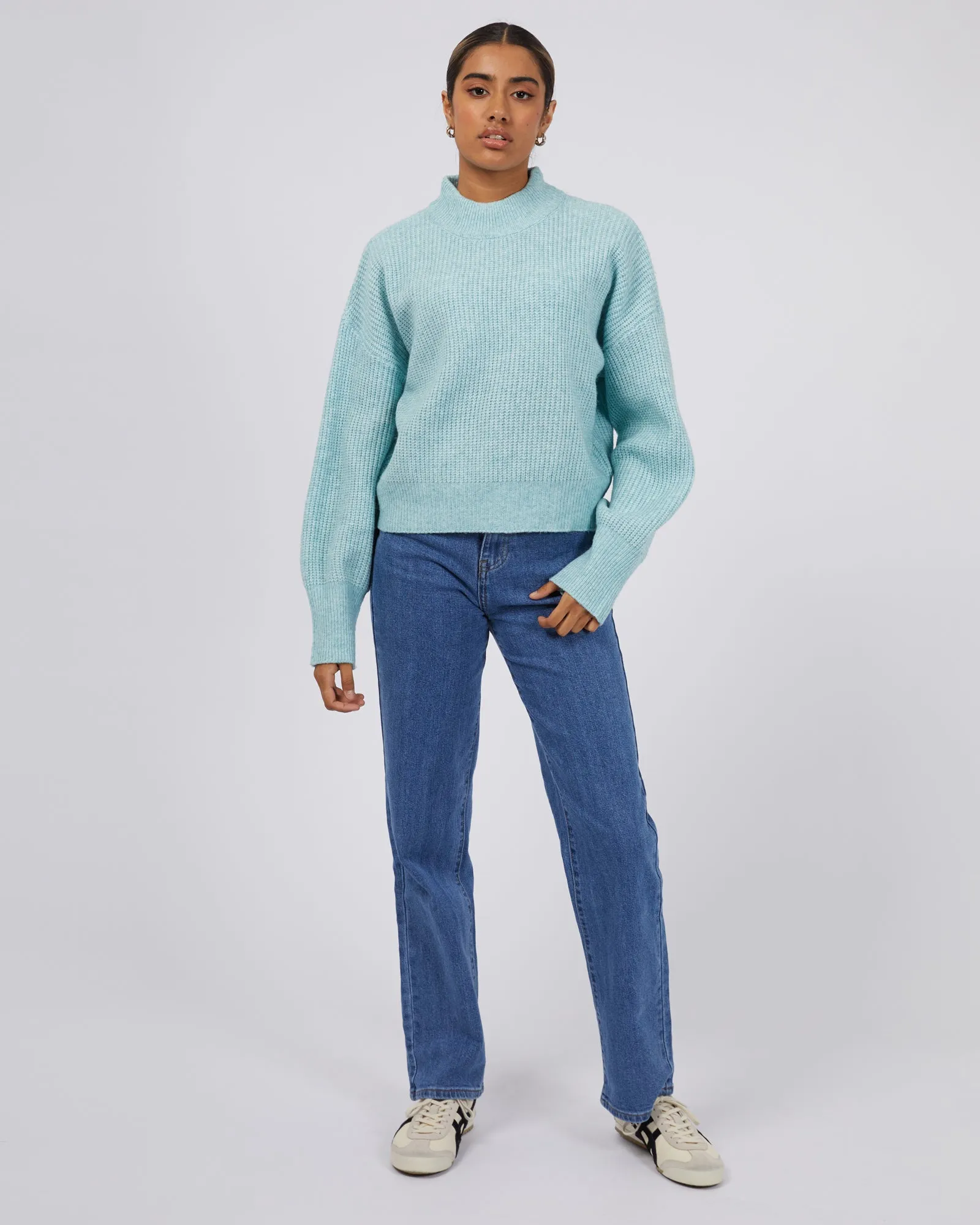 Silent Theory Eden Knit Jumper Seafoam sold by Shine On product image thumbnail 3