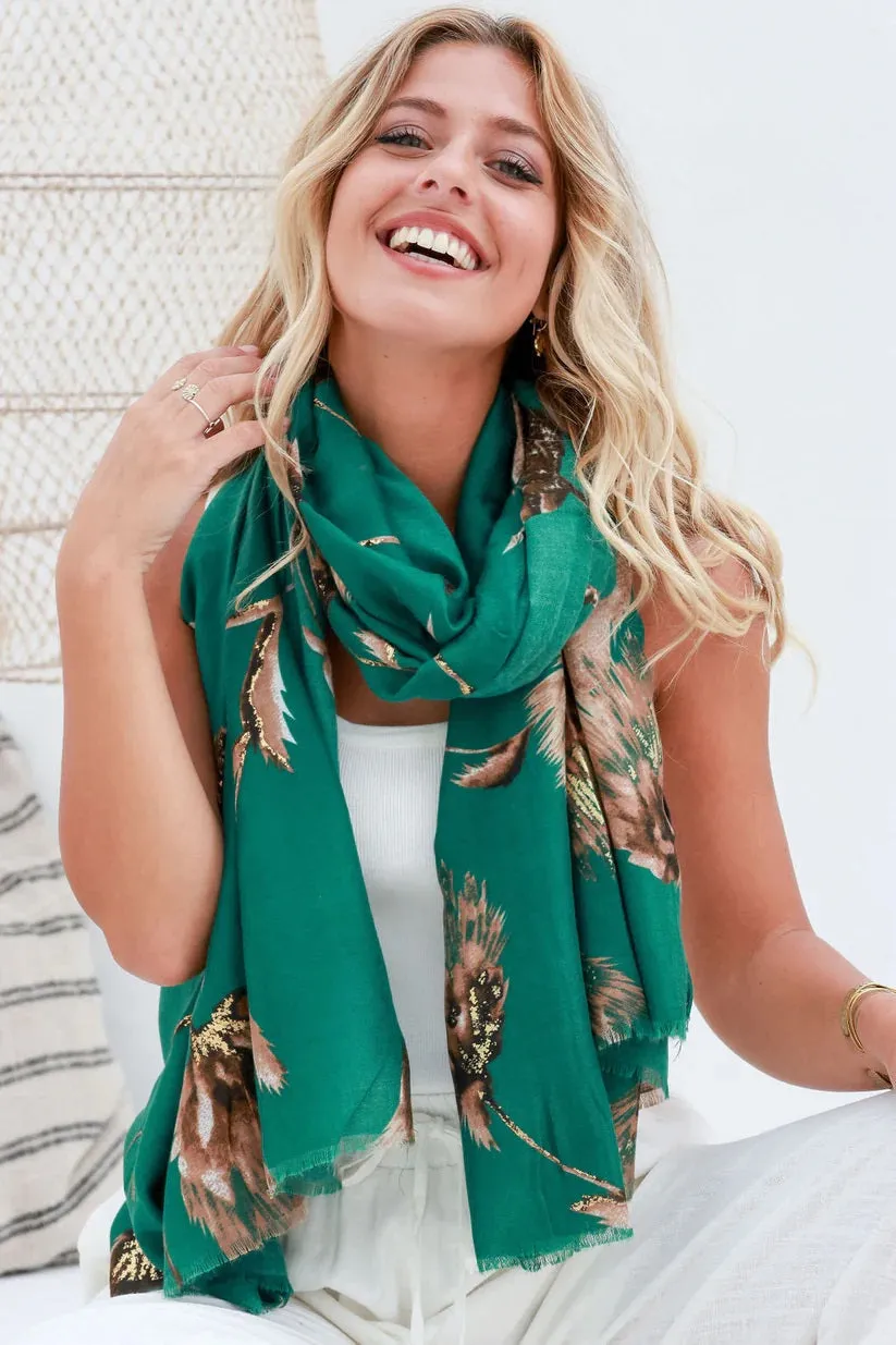 Free Spirit Wild Meadow Scarf Green sold by Shine On product image thumbnail 2