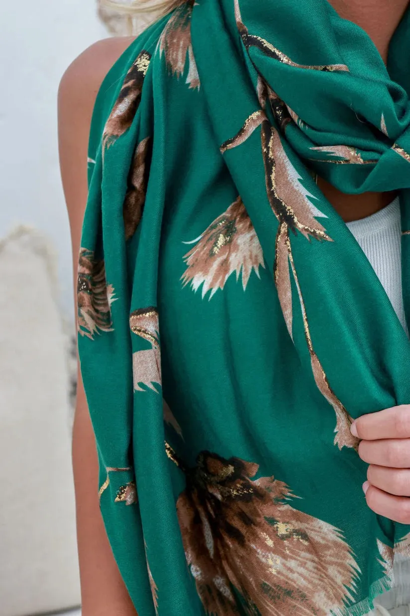 Free Spirit Wild Meadow Scarf Green sold by Shine On product image thumbnail 3